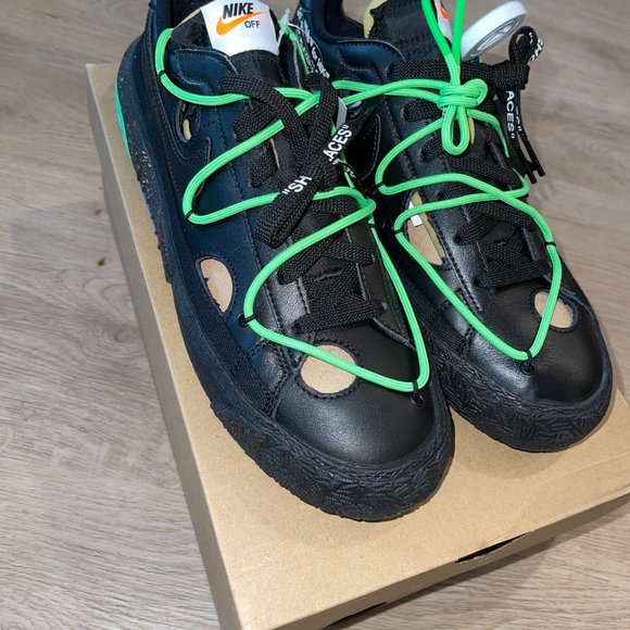 Nike x Off-White Blazer Low (Electro Green) - DH7863-001 - Size 10 - Picture 2 of 6